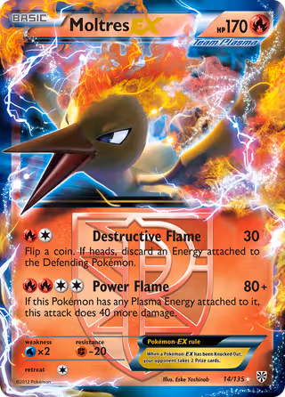 Moltres-EX 14/135 Pokemon card