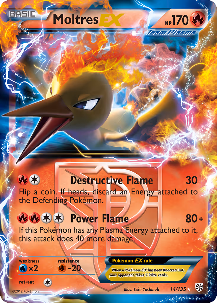 Moltres-EX 14/135 Pokemon card