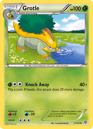Grotle 2/135 Pokemon card