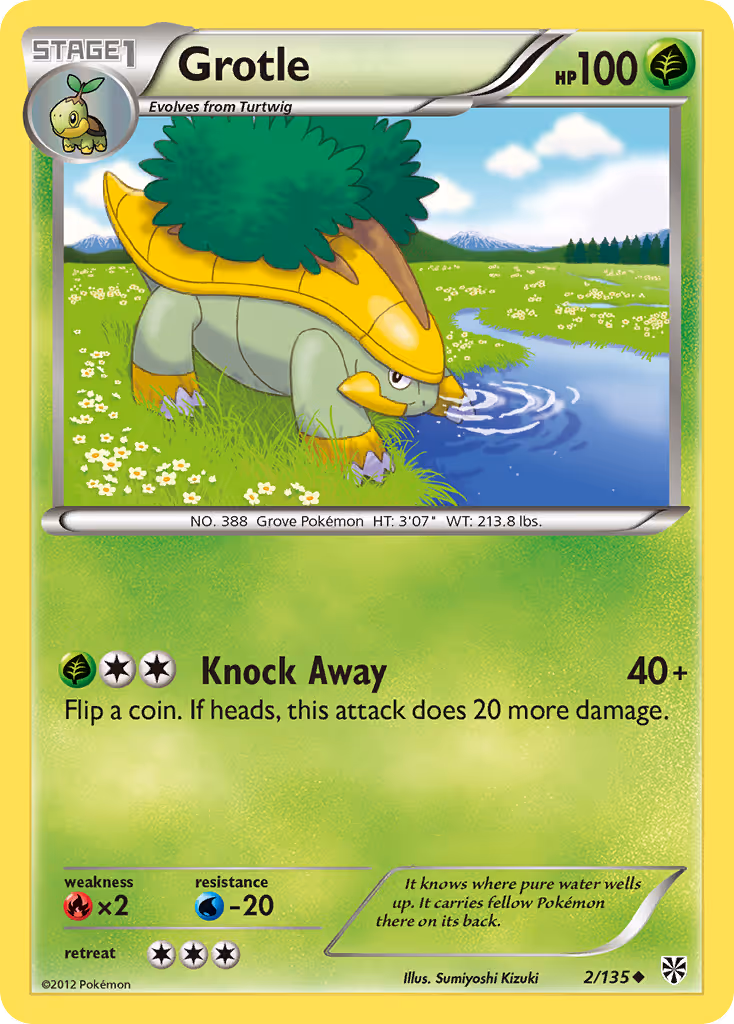 Grotle 2/135 Pokemon card