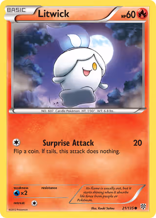 Litwick 21/135 Pokemon card