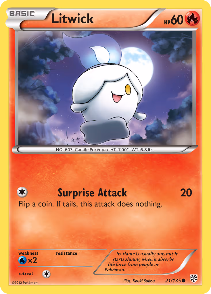 Litwick 21/135 Pokemon card