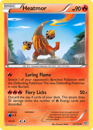 Heatmor 23/135 Pokemon card