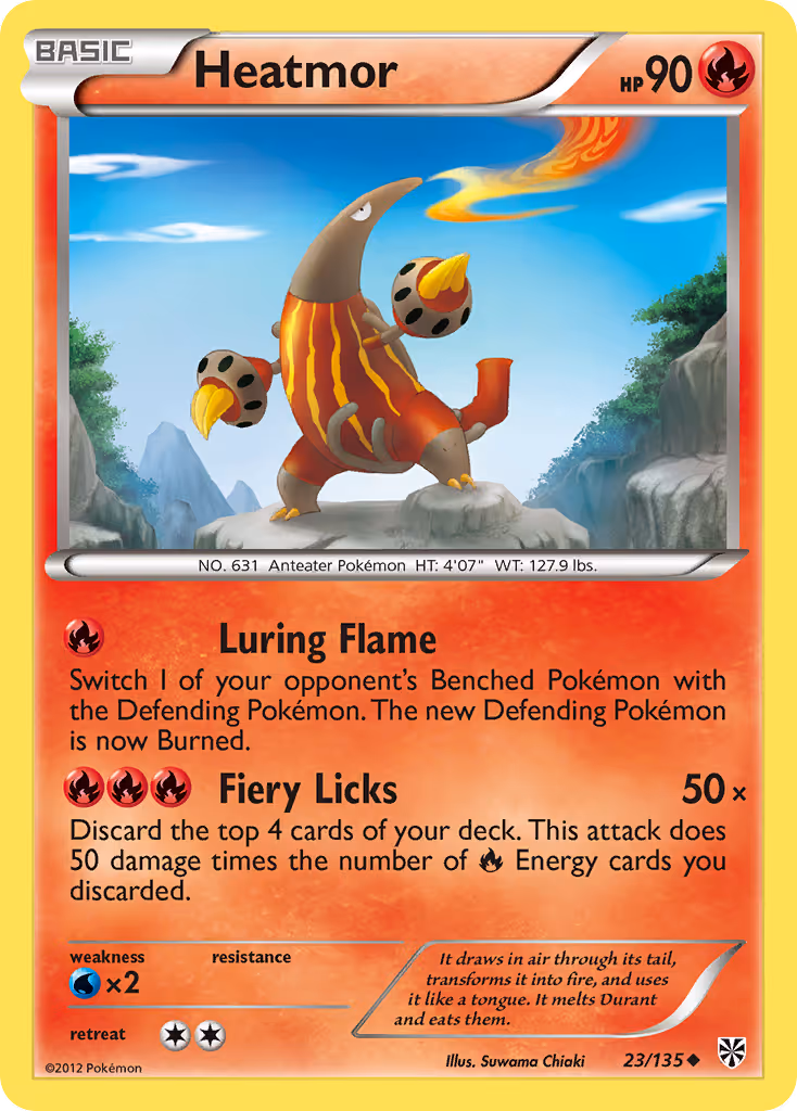 Heatmor 23/135 Pokemon card