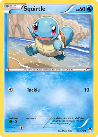 Squirtle 24/135 Pokemon card