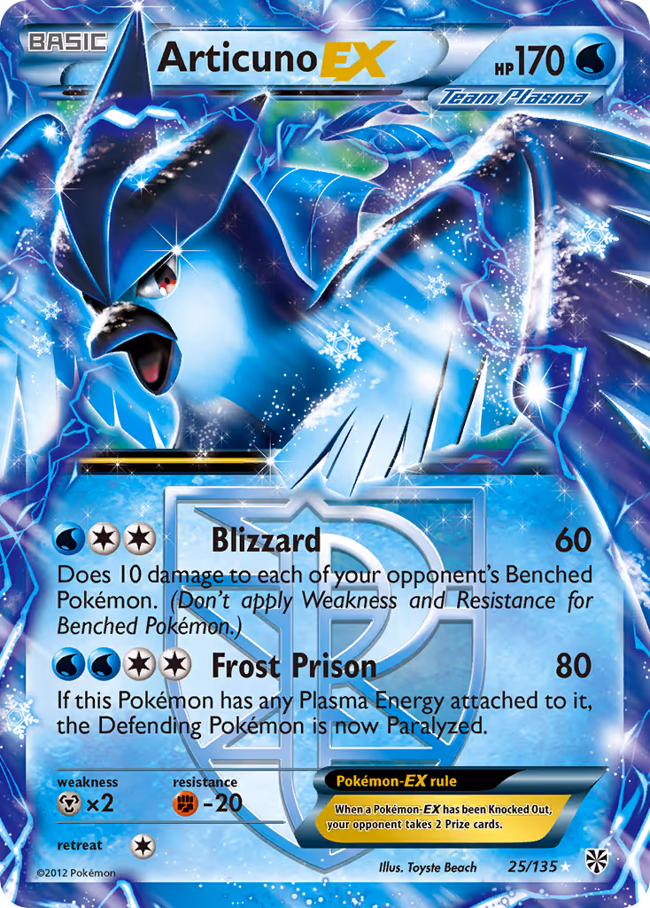 Articuno-EX 25/135 Pokemon card