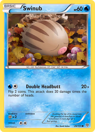 Swinub 26/135 Pokemon card