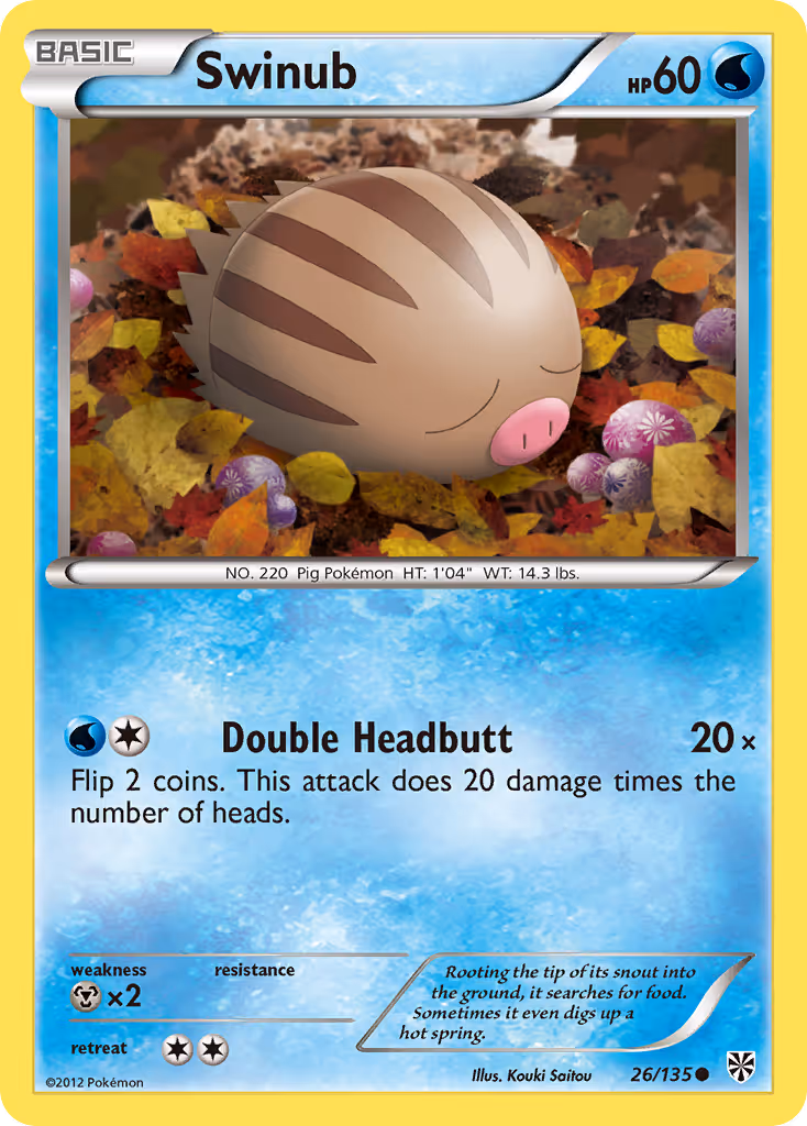 Swinub 26/135 Pokemon card