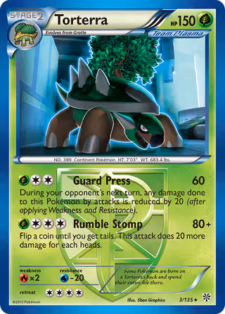 Torterra 3/135 Pokemon card