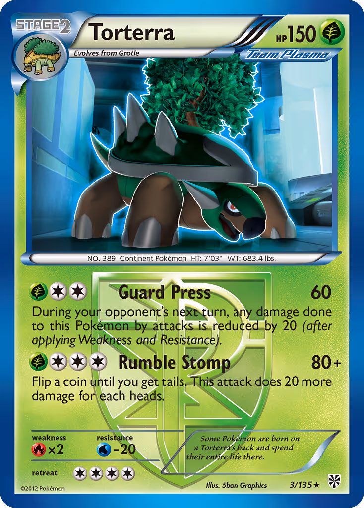 Torterra 3/135 Pokemon card