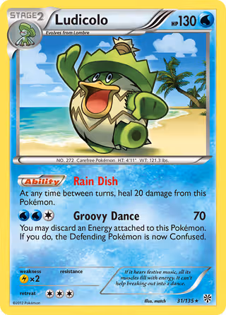 Ludicolo 31/135 Pokemon card
