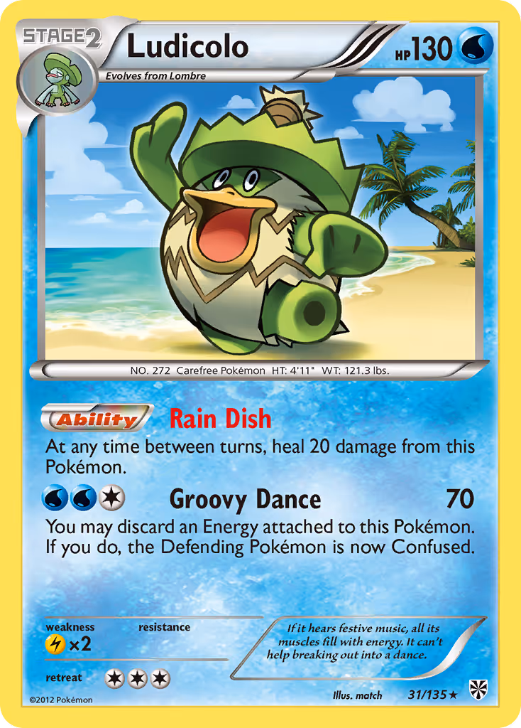 Ludicolo 31/135 Pokemon card