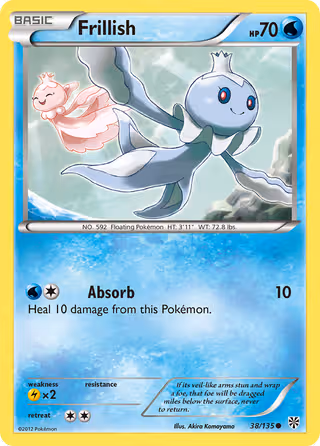Frillish 38/135 Pokemon card