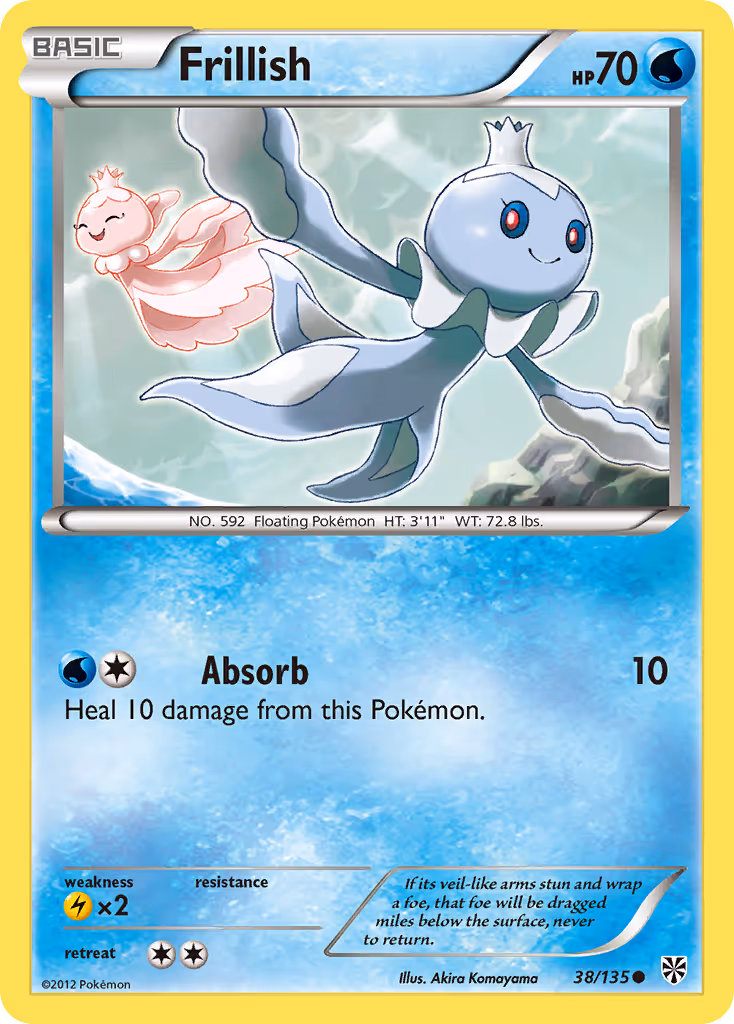 Frillish 38/135 Pokemon card