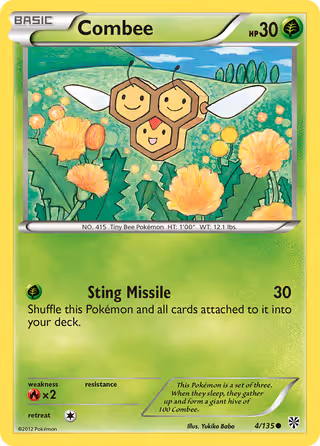Combee 4/135 Pokemon card