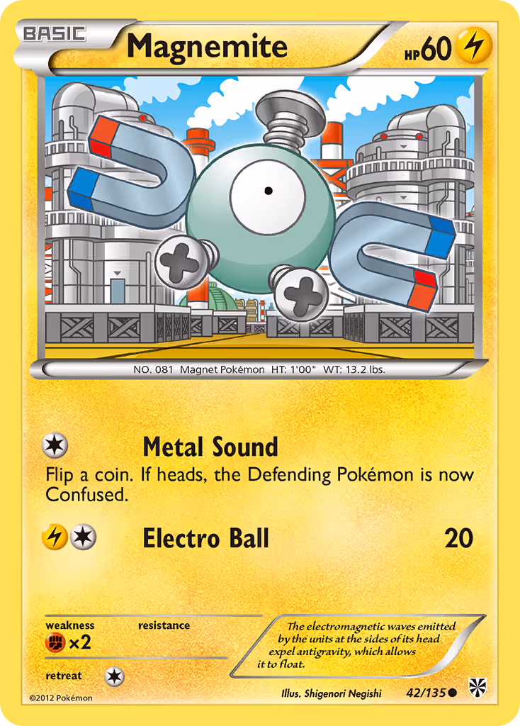 Magnemite 42/135 Pokemon card