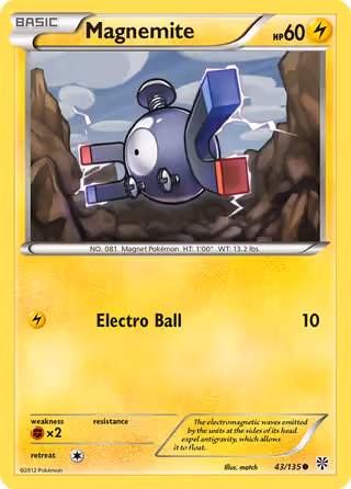 Magnemite 43/135 Pokemon card