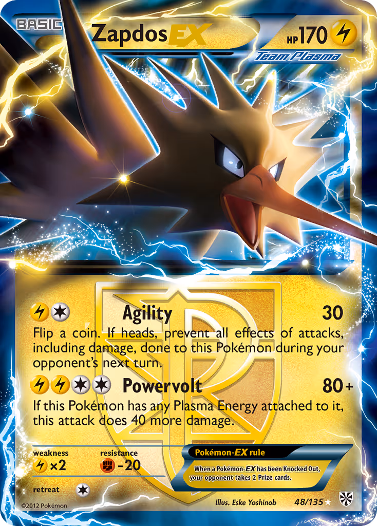 Zapdos-EX 48/135 Pokemon card