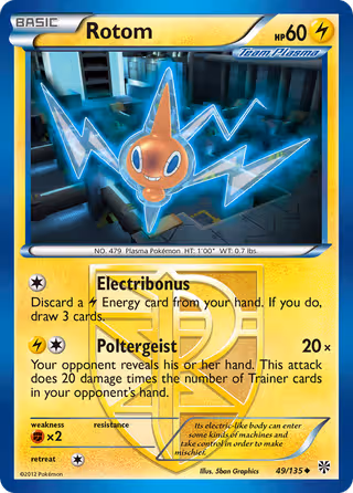 Rotom 49/135 Pokemon card