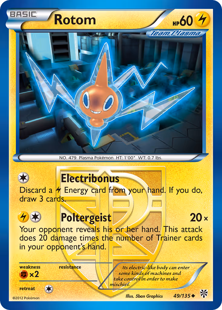 Rotom 49/135 Pokemon card