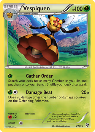 Vespiquen 5/135 Pokemon card