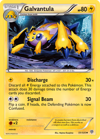 Galvantula 51/135 Pokemon card