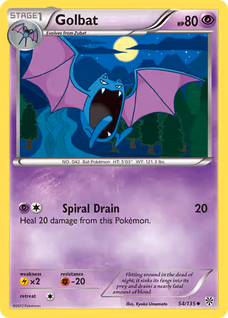Golbat 54/135 Pokemon card
