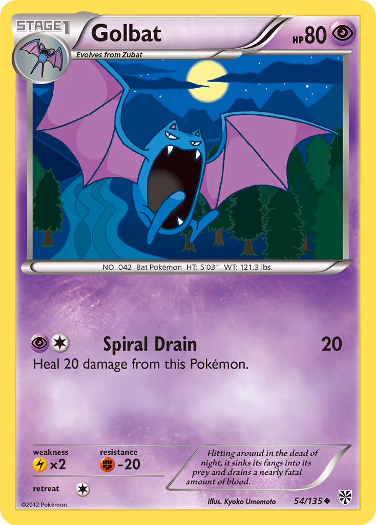 Golbat 54/135 Pokemon card