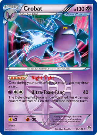 Crobat 55/135 Pokemon card