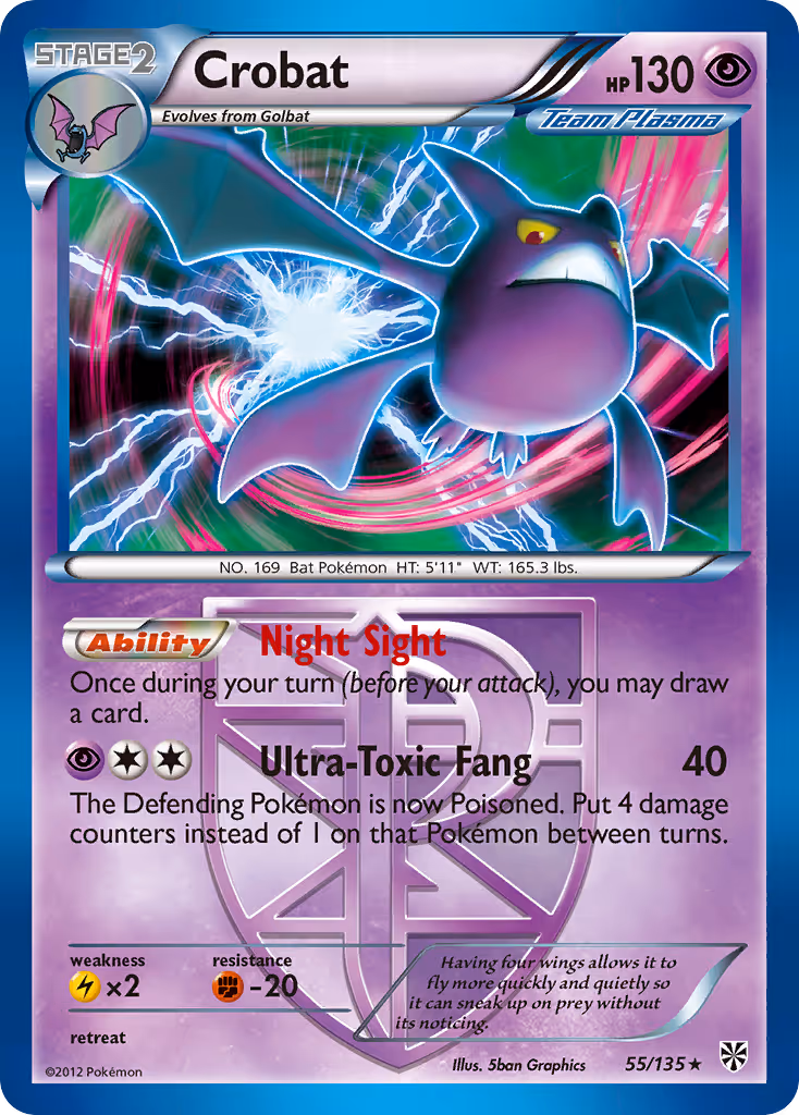 Crobat 55/135 Pokemon card