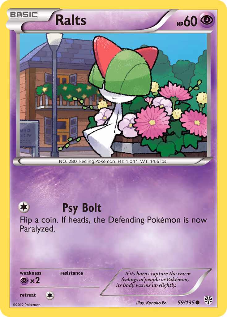 Ralts 59/135 Pokemon card