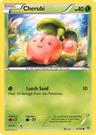 Cherubi 6/135 Pokemon card