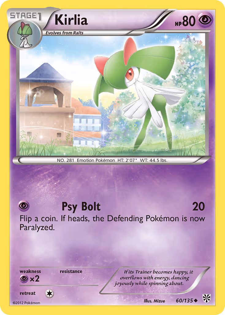 Kirlia 60/135 Pokemon card