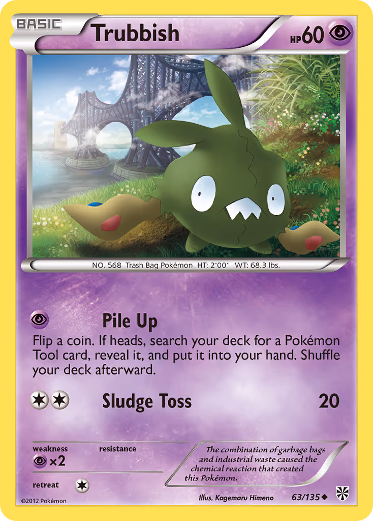 Trubbish 63/135 Pokemon card