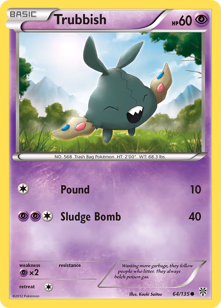 Trubbish 64/135 Pokemon card