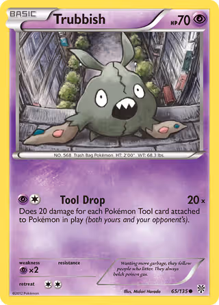 Trubbish 65/135 Pokemon card