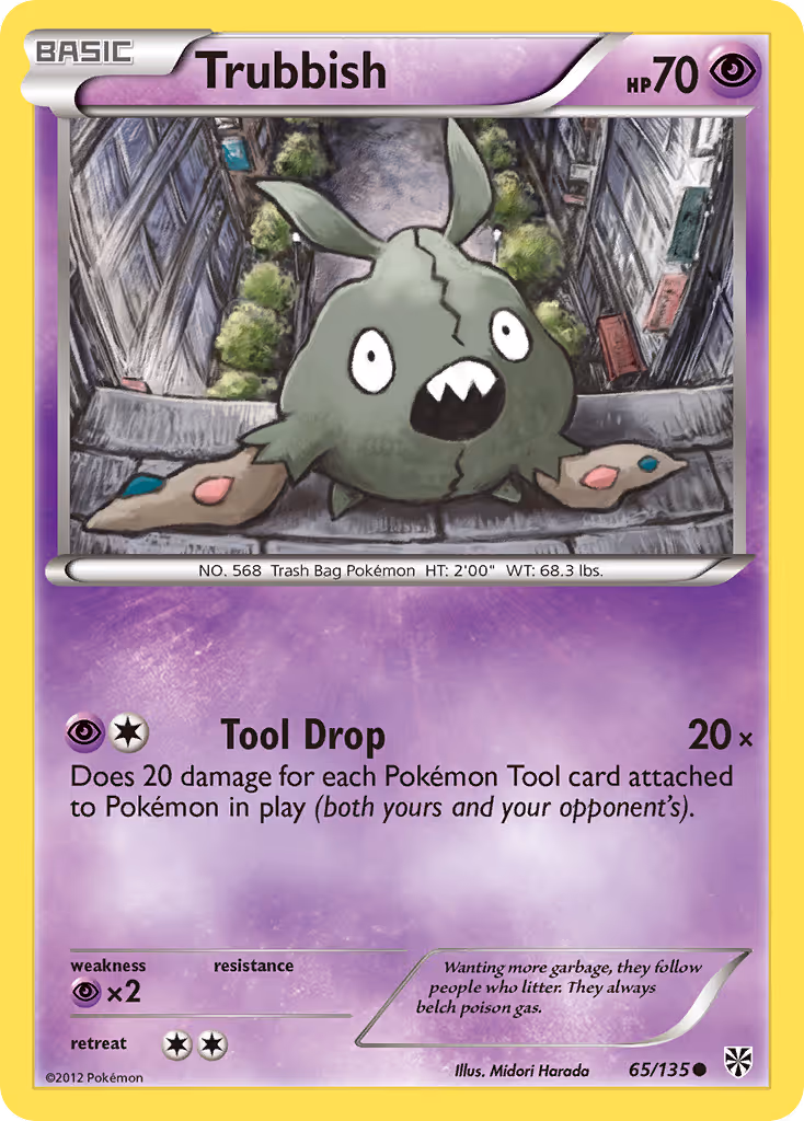 Trubbish 65/135 Pokemon card