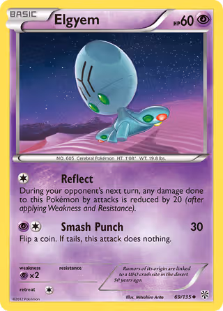 Elgyem 69/135 Pokemon card