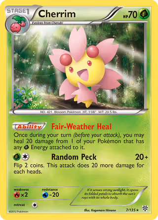 Cherrim 7/135 Pokemon card