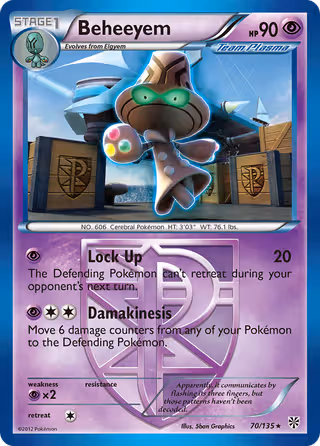 Beheeyem 70/135 Pokemon card