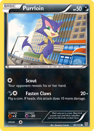 Purrloin 83/135 Pokemon card