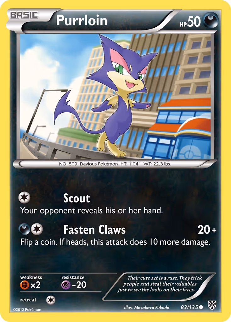 Purrloin 83/135 Pokemon card