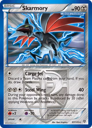 Skarmory 87/135 Pokemon card