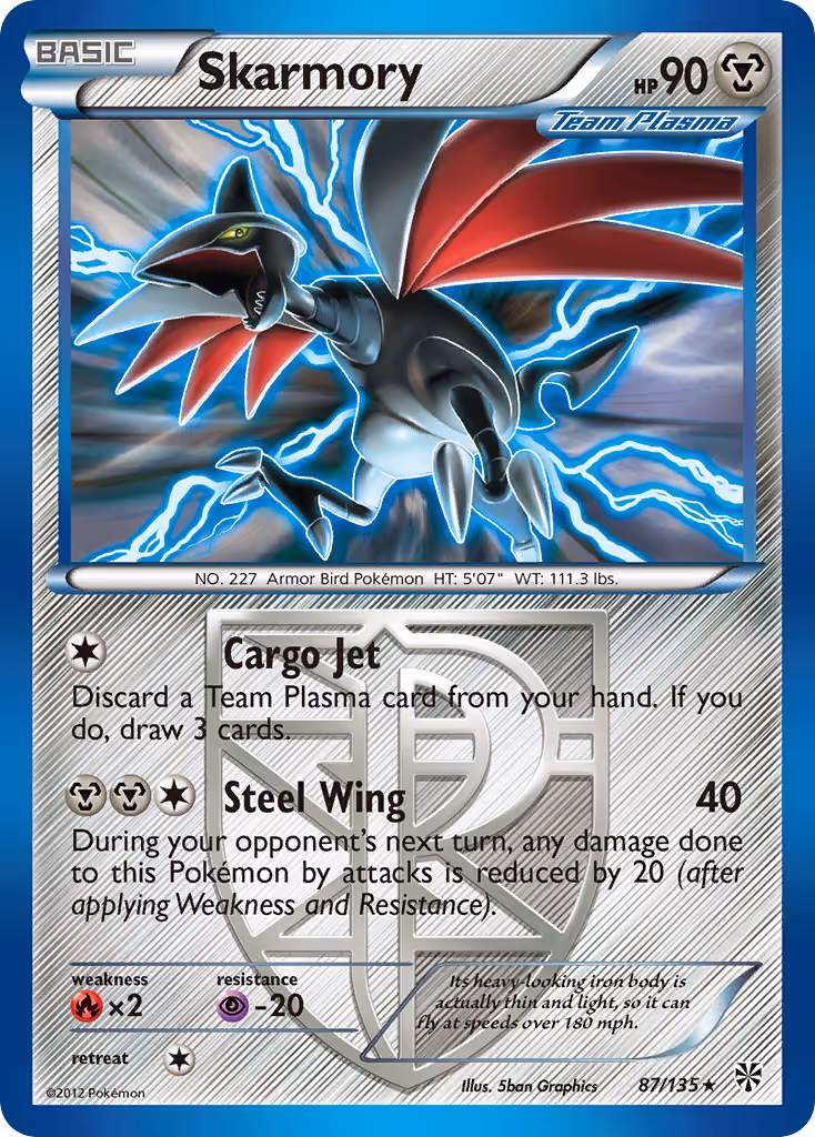 Skarmory 87/135 Pokemon card