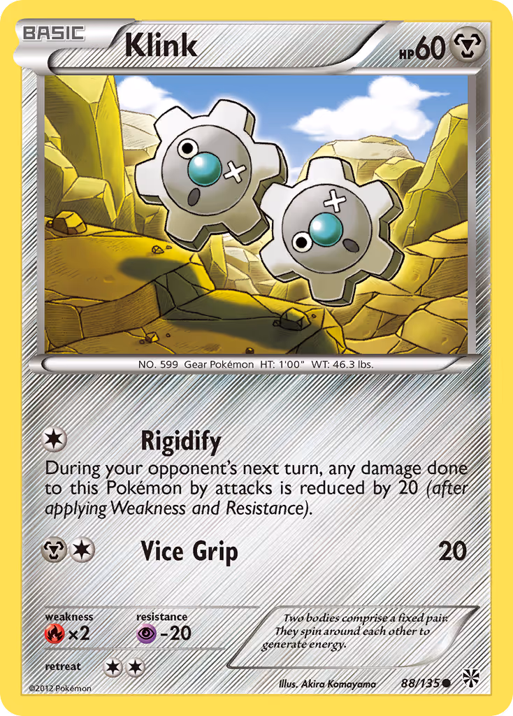Klink 88/135 Pokemon card