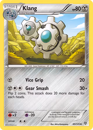 Klang 89/135 Pokemon card