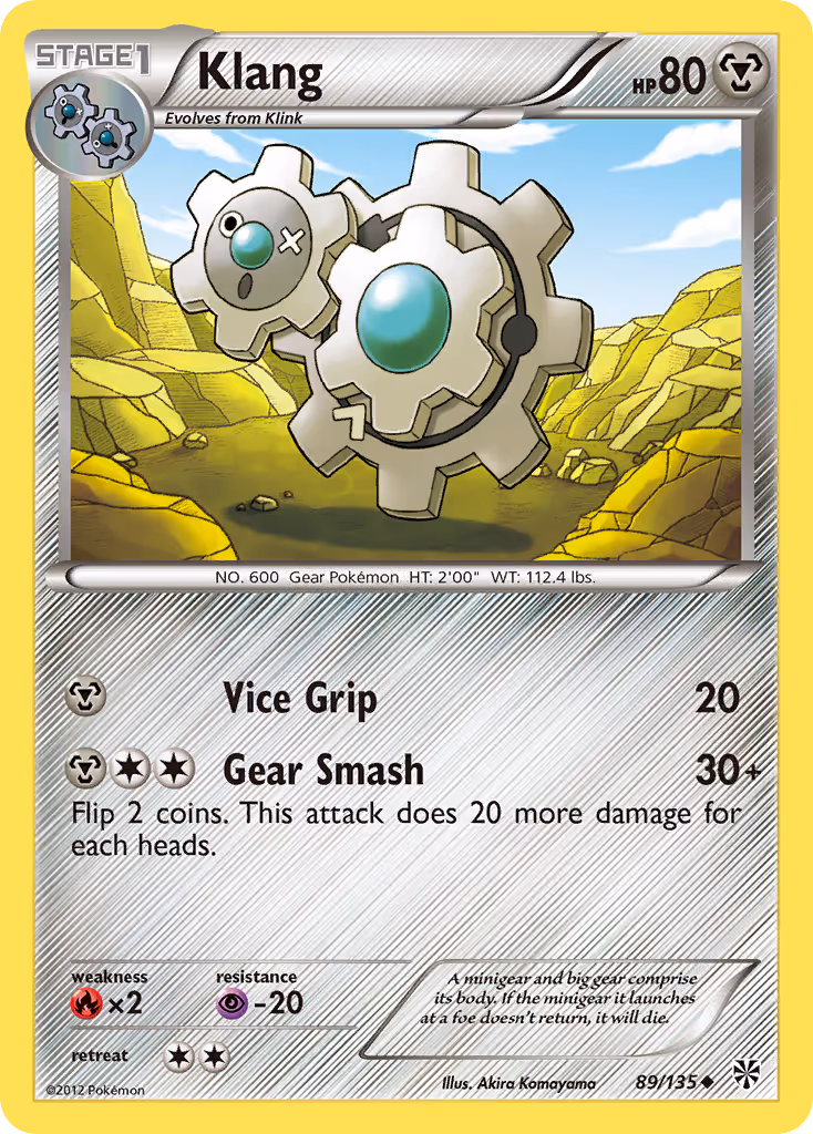 Klang 89/135 Pokemon card