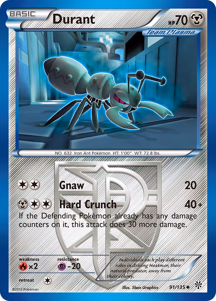 Durant 91/135 Pokemon card