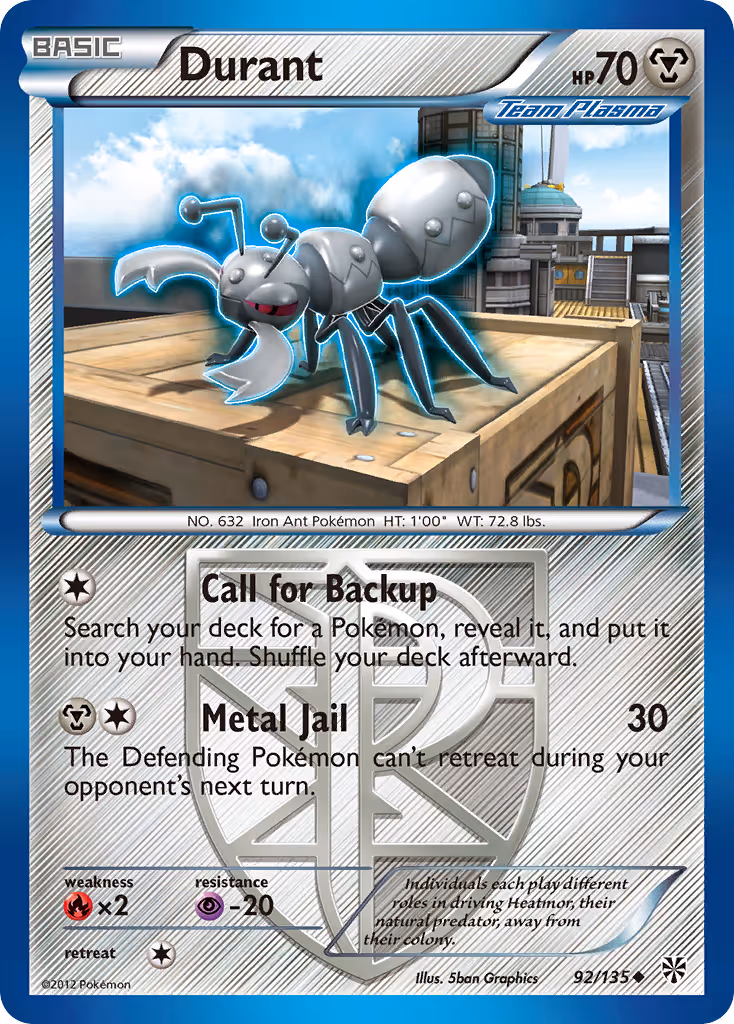 Durant 92/135 Pokemon card