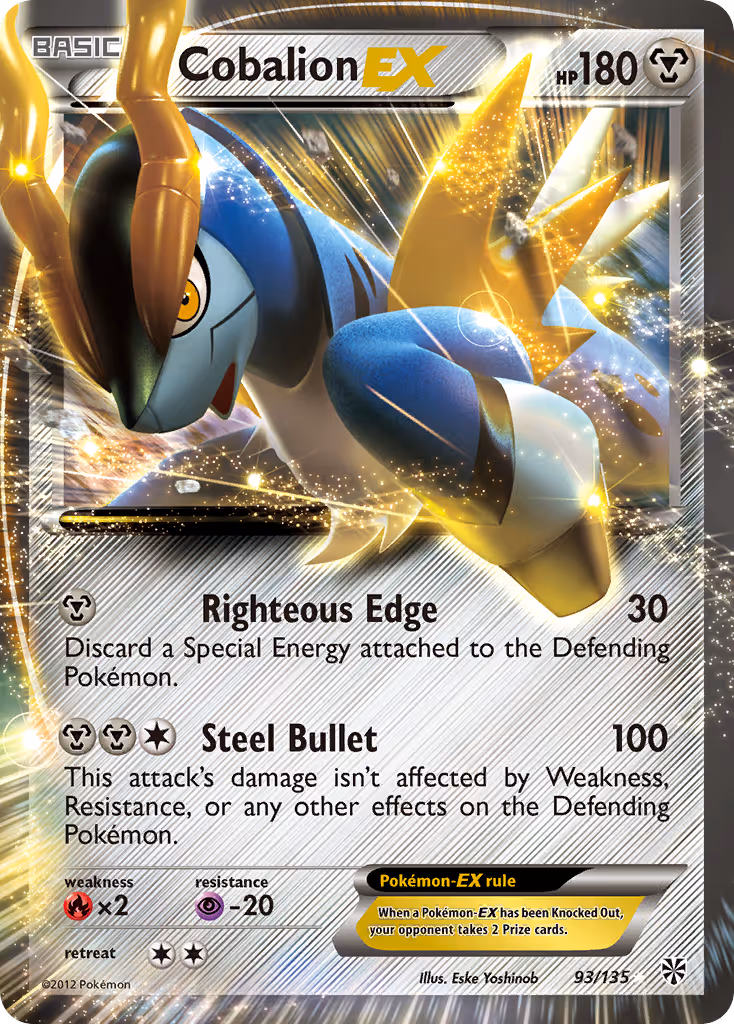 Cobalion-EX 93/135 Pokemon card